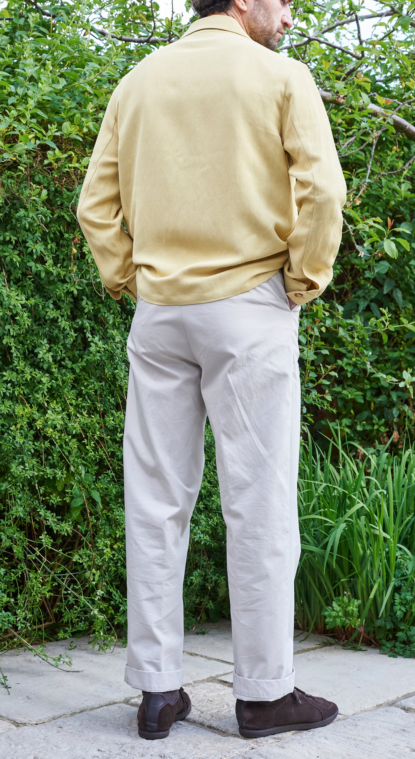 Unlined Acacia Jacket - Lemon Yellow Cotton/Linen