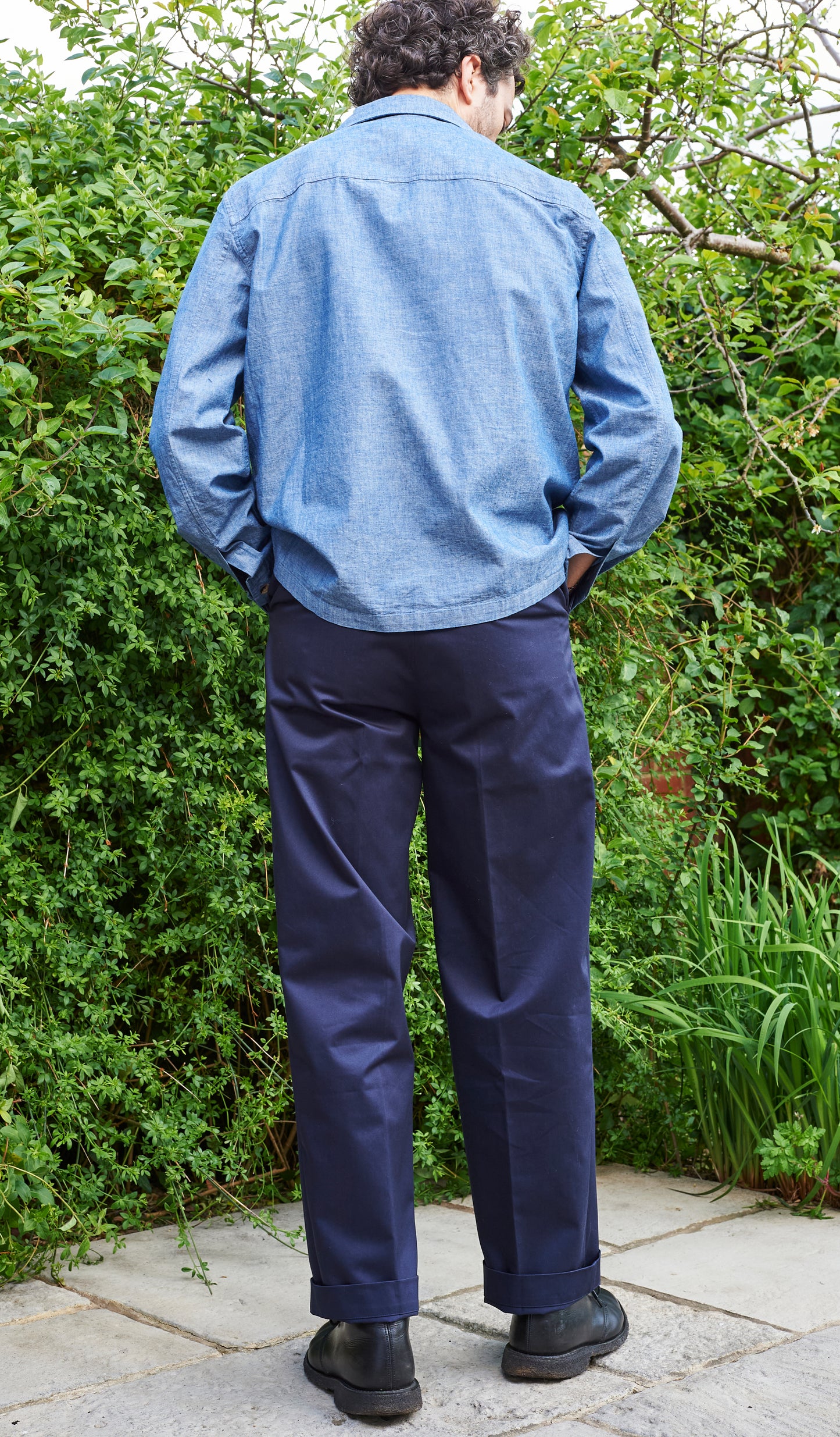 Damson Overshirt - Japanese Cotton Chambray