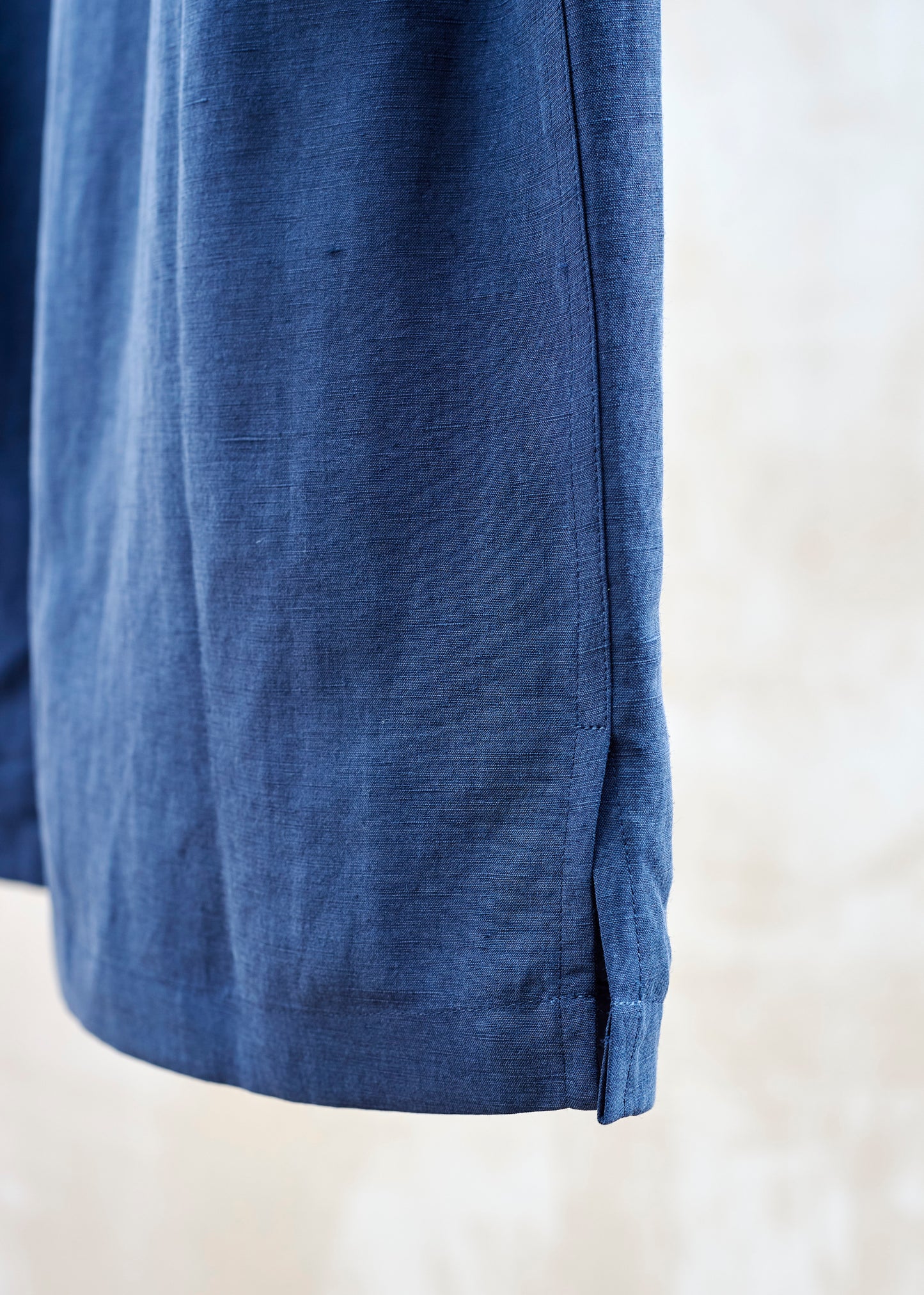 Beech Shirt - Navy Linen/Silk