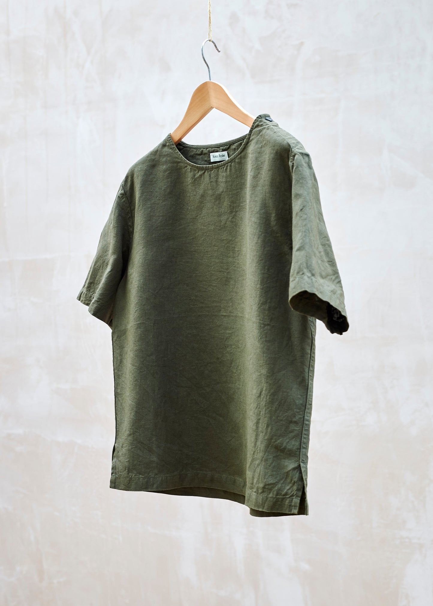 Beech Shirt - Green Linen