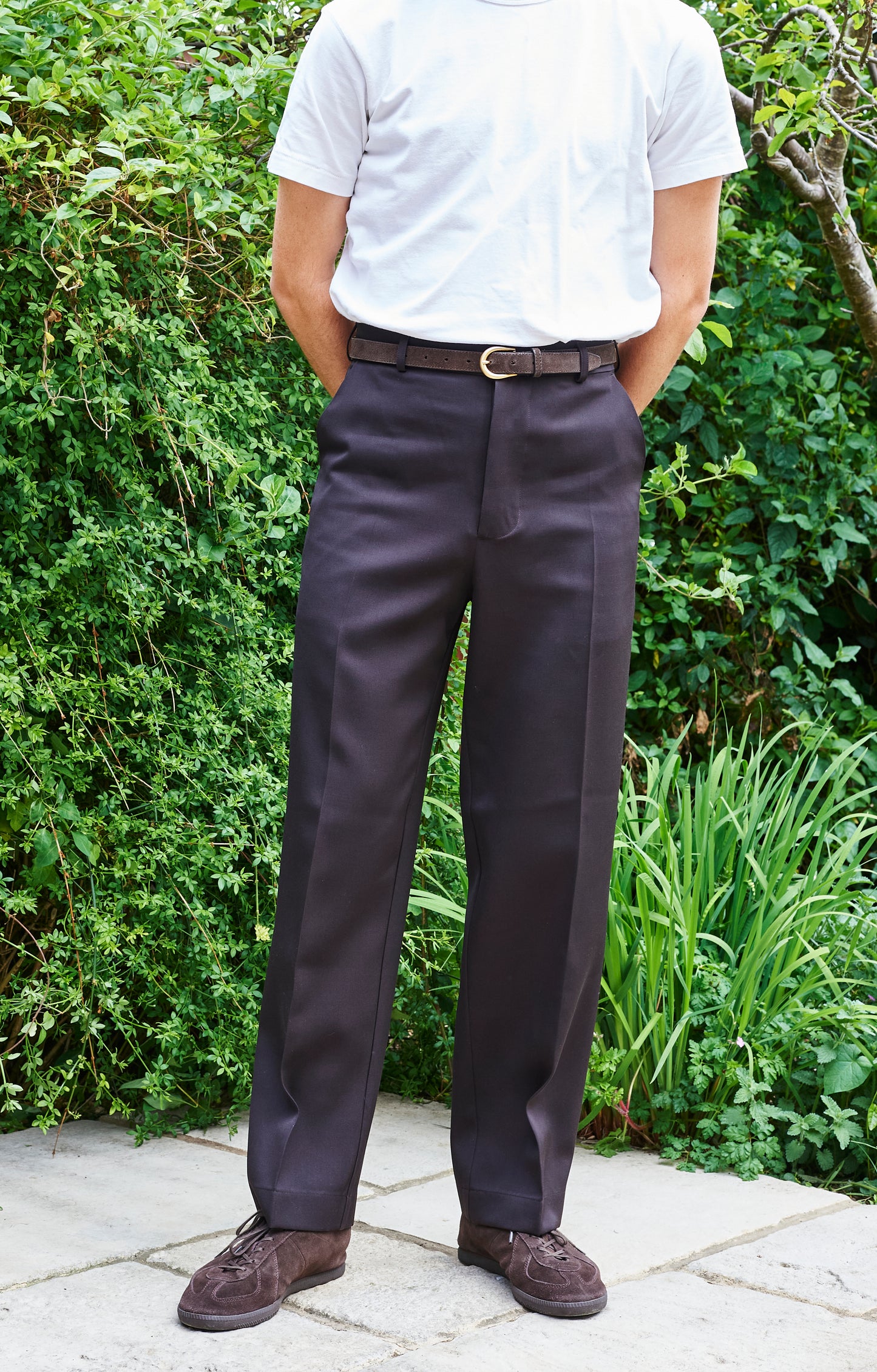Cedar Trousers - Japanese Dark Brown Wool