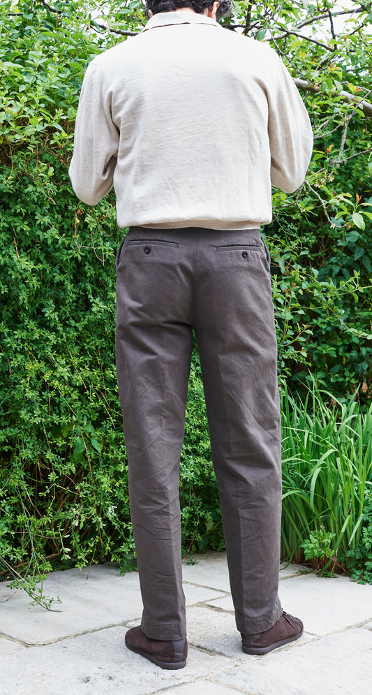 Cedar Trousers - Tough Taupe Cotton Twill