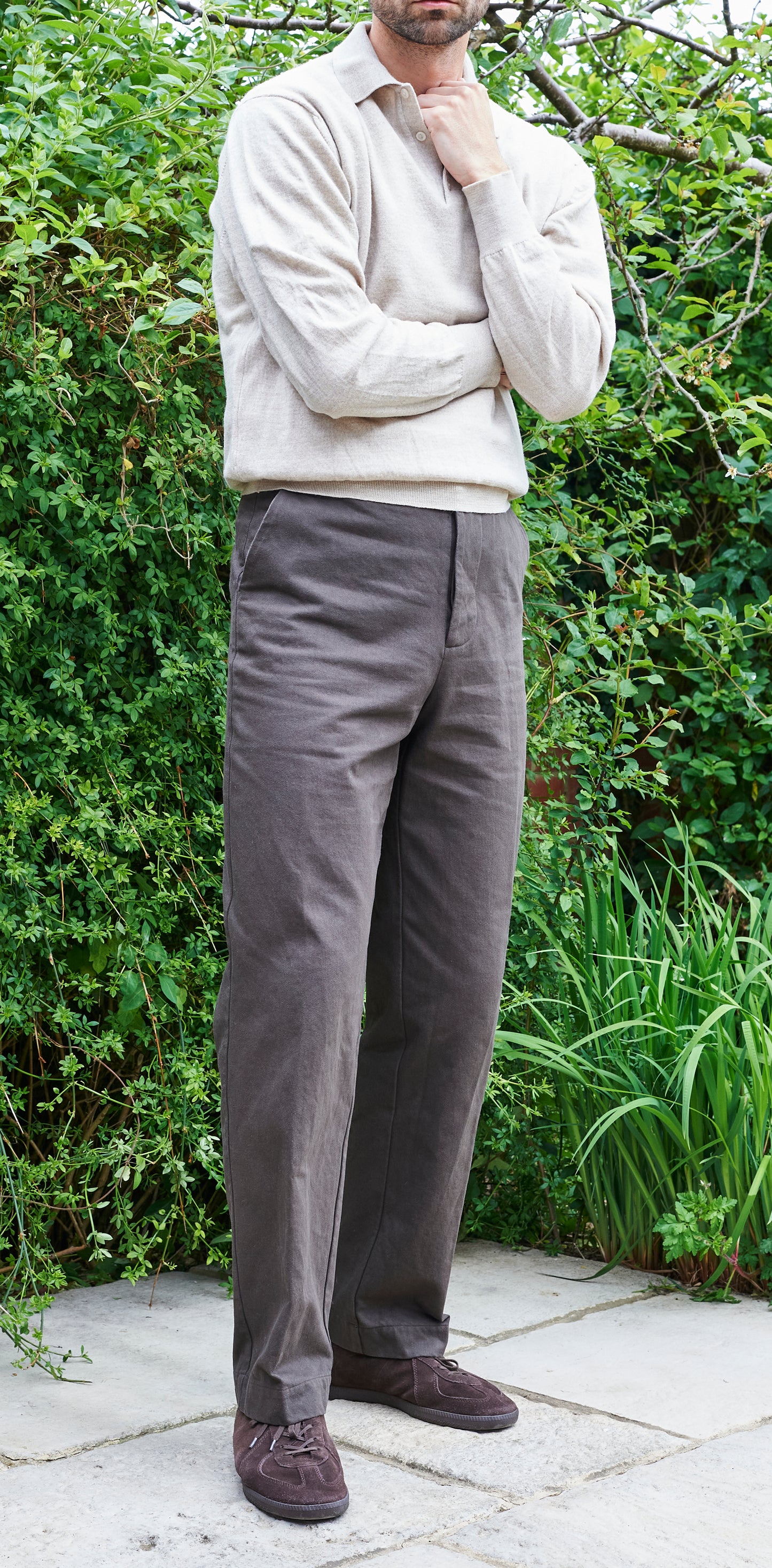 Cedar Trousers - Tough Taupe Cotton Twill