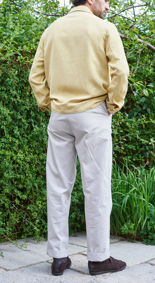 Unlined Acacia Jacket - Lemon Yellow Cotton/Linen