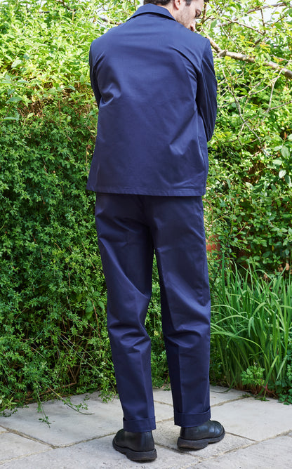 Cedar Trousers - Navy Cotton Twill