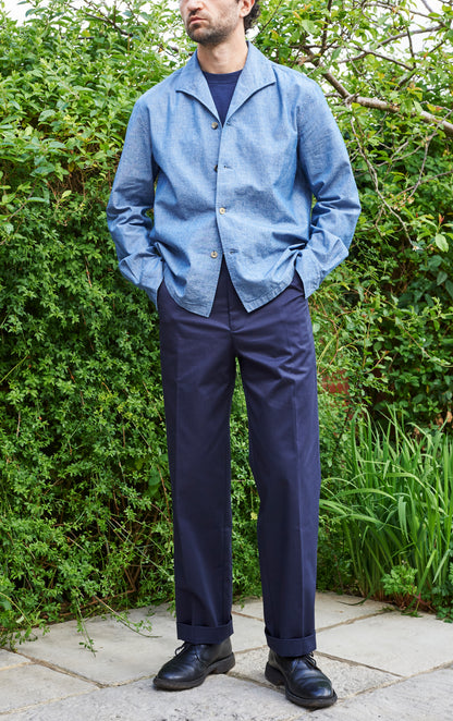 Damson Overshirt - Japanese Cotton Chambray