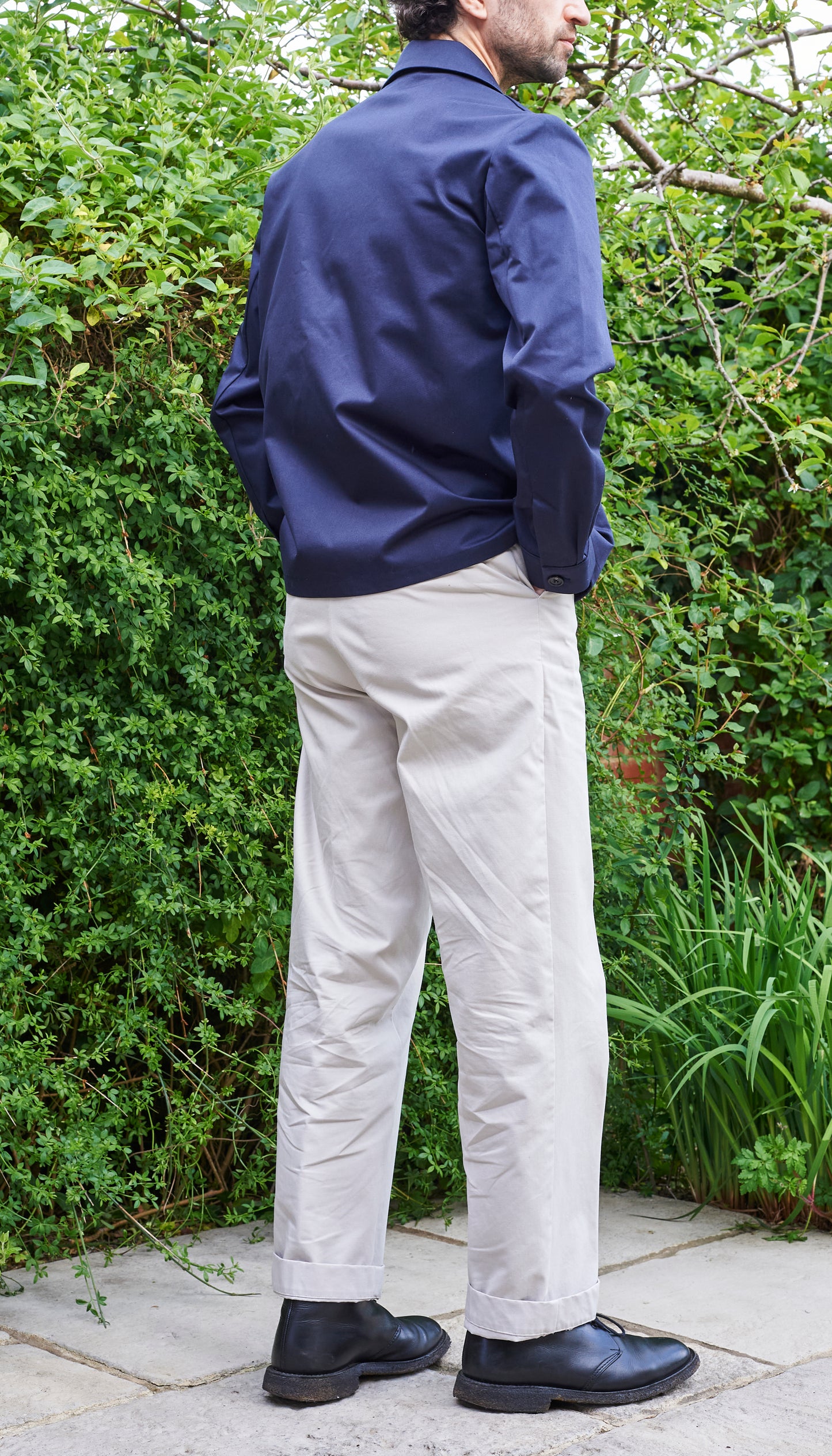 Unlined Acacia Jacket - Navy Cotton Twill