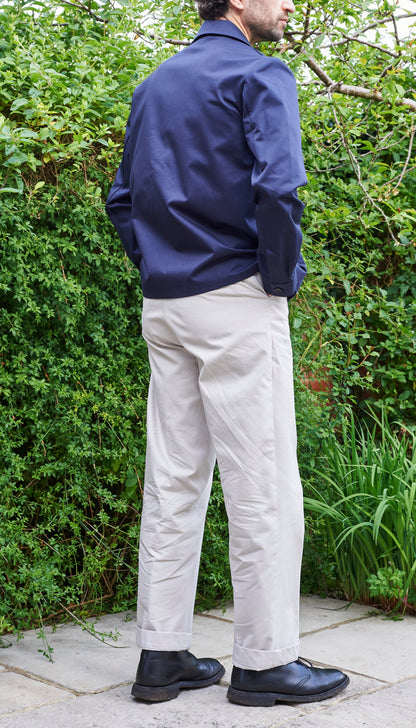Unlined Acacia Jacket - Navy Cotton Twill