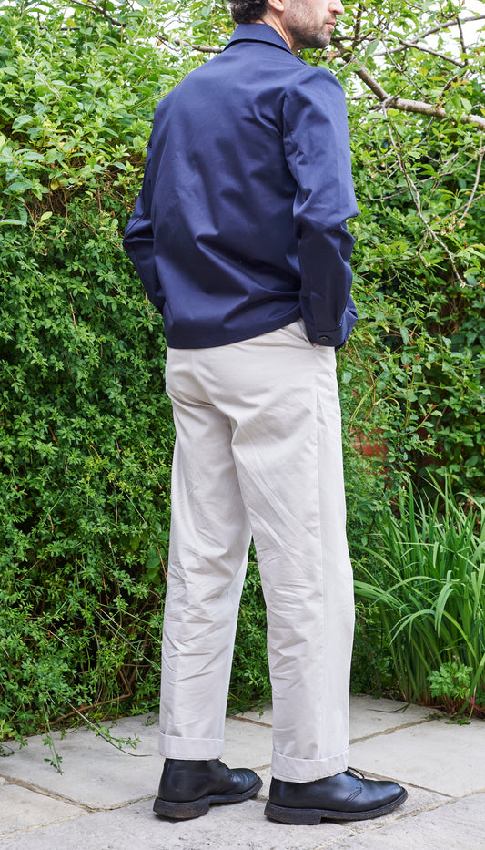 Unlined Acacia Jacket - Navy Cotton Twill